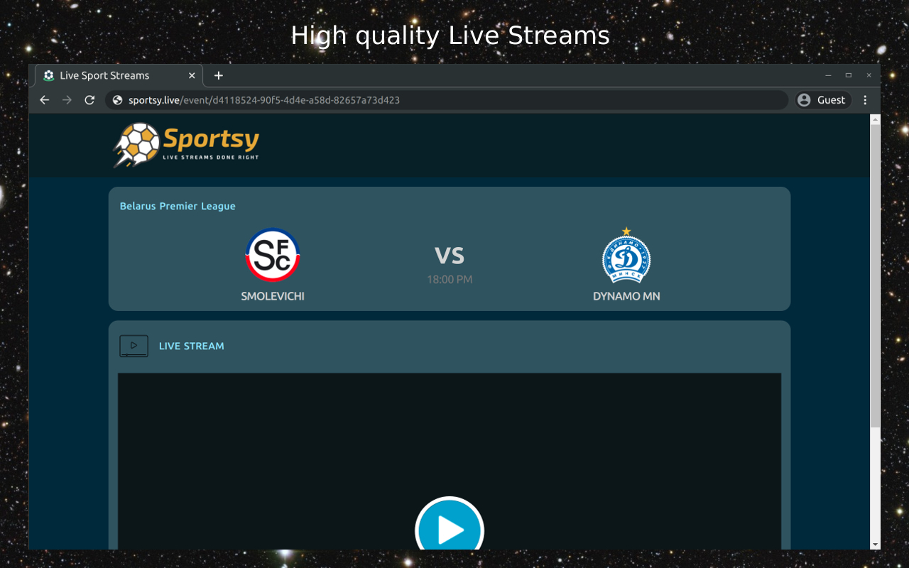 Sportsy - Sport Live Streams Preview image 1