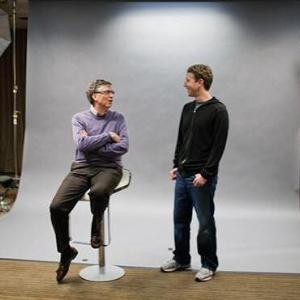 Resultado de imagen de mark zuckerberg y bill gates  encuentro