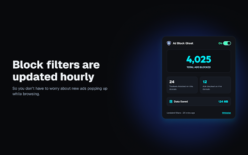 Ad Block Ghost - Light and agile protection screenshot 4