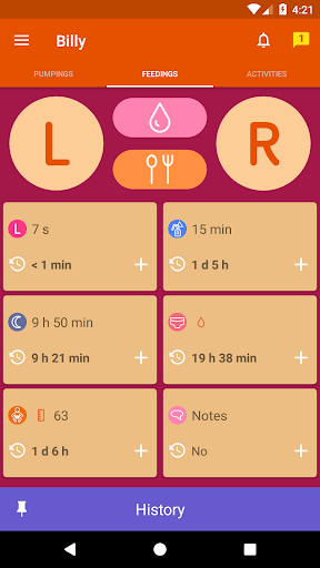 Breastfeeding Newborn tracker, pump and baby diary