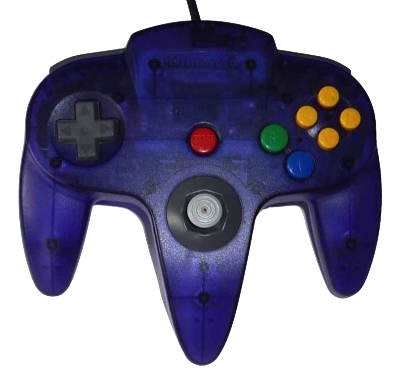 Nintendo 64 Handkontroll Turkos/Grape Purple Transparent beg