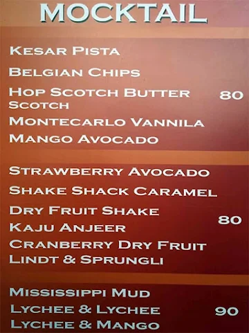 Lassi Ghar menu 