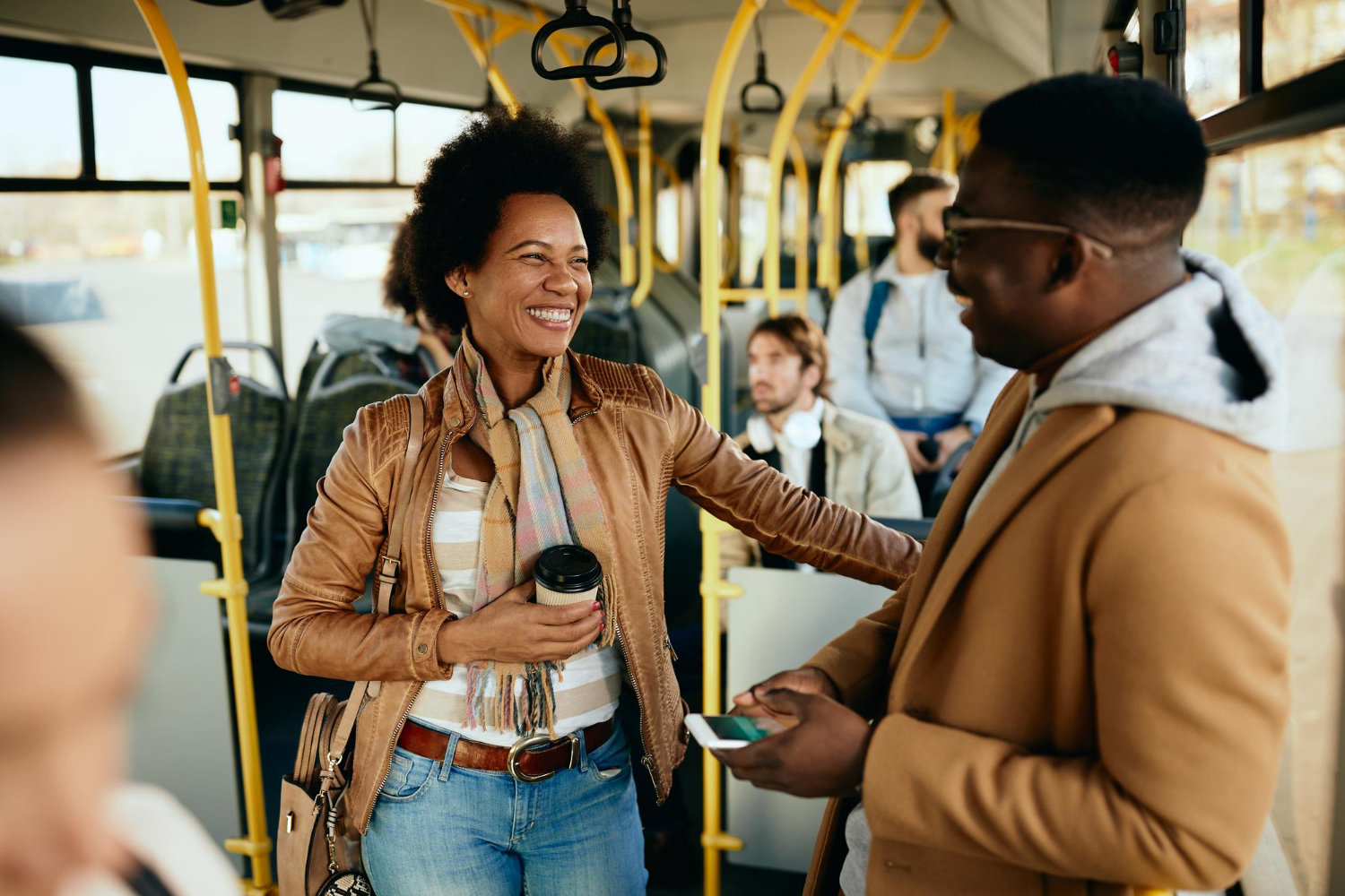 african americans in a bus