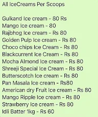 Shreeji Ice Cream menu 1