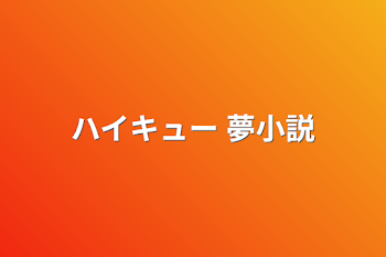 ハイキュー 夢小説