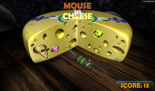 Mouse in Cheese 3D game for cats