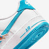 air force 1 x space players white / white / light blue fury