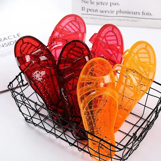 Title 12, Crystal Glitter Slippers Womens Transparent Pl...