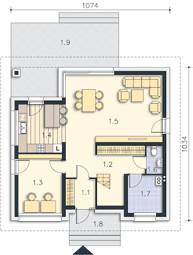 Meribel DCP327 - Rzut parteru