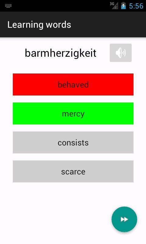 Learn foreign languages, words Screen 1
