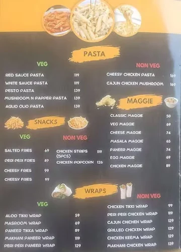 Waffle's world & cafe menu 