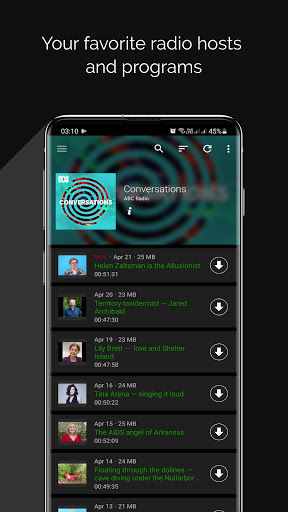 Screenshot PeaCast - Podcast player