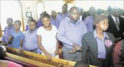 SPIRITUAL: Congregants during a church service in Soweto. Pic. Veli Nhlapo.