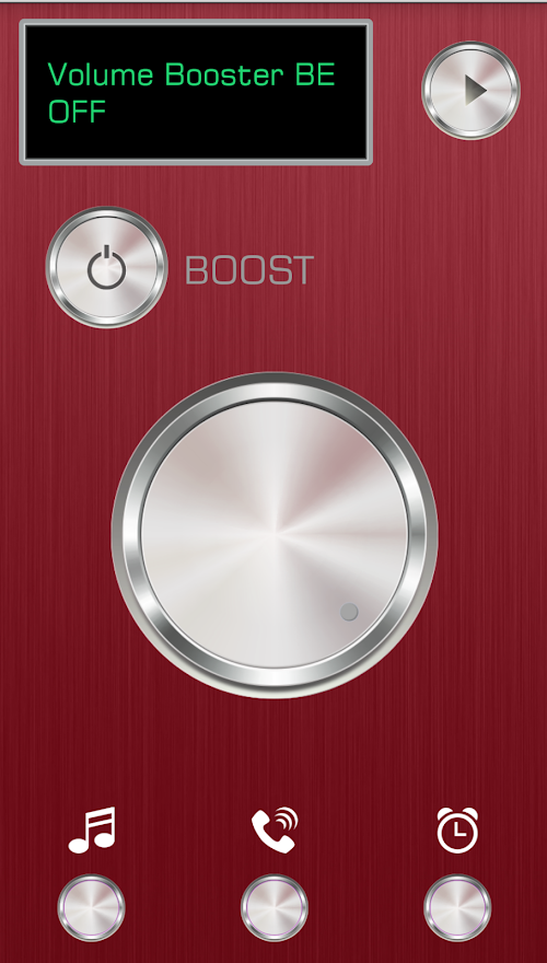 Android application Volume Booster Red Edition screenshort