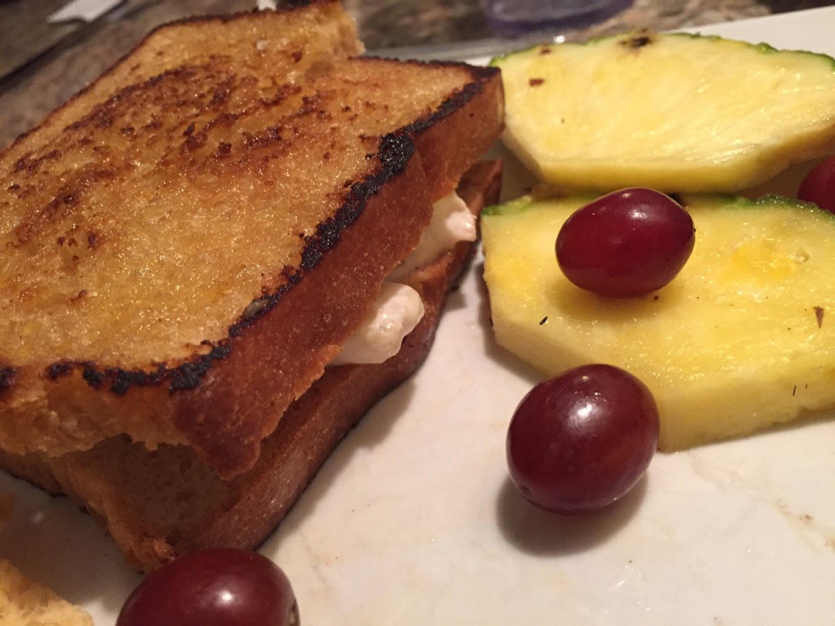 Chicken salad on GF bread