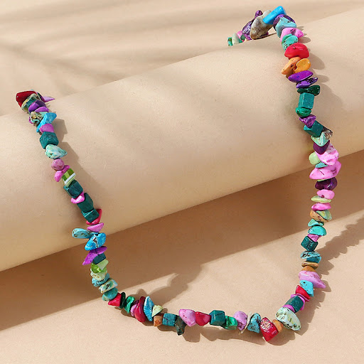 Title 9, Natural Stone Color Irregular Hand-woven Clavic...