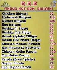 Ambur Hot Dum Biryani menu 2