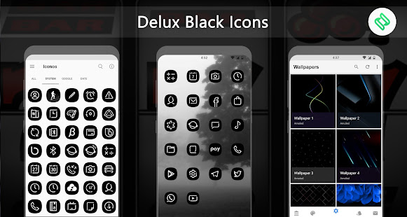 Delux Black - Icon Pack(圖1)-速報App