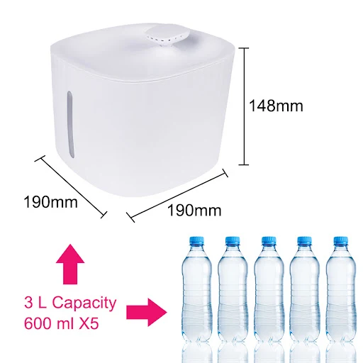 Cat Dog Drinking Bowl Mute USB Pet Supplies Automatic Water Fountain Cat Water Dispenser Pet Smart Drinking Feeder 3L