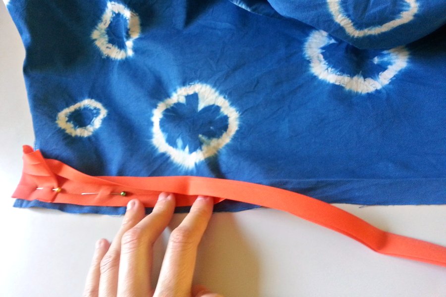 In-Progress: DIY Shibori Dye Skirt - DIY Fashion Garment | fafafoom.com