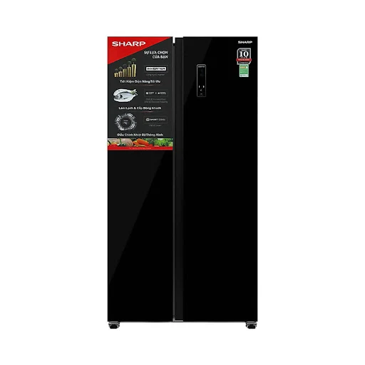 Tủ lạnh Sharp Inverter 442 lít Side By Side SJ-SBX440VG-BK