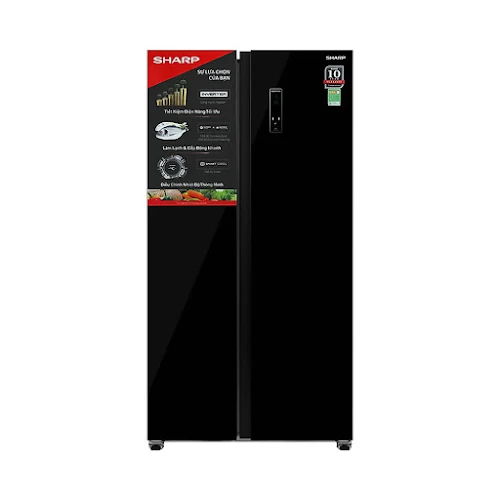 Tủ lạnh Sharp Inverter 442 lít Side By Side SJ-SBX440VG-BK