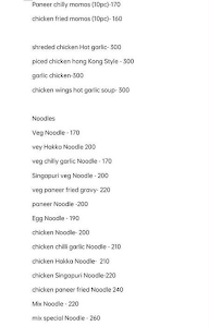 Chowmein Chaw menu 6