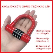 Sỉ Ổ Khóa Chữ U Có Mã Số, Khóa Chữ U Mật Mã An Toàn, Nhỏ Gọn