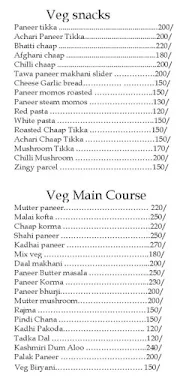 Kiran's Kitchen menu 1