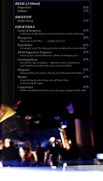 Bar & Lounge - Ramada menu 