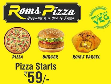 Roms Pizza menu 