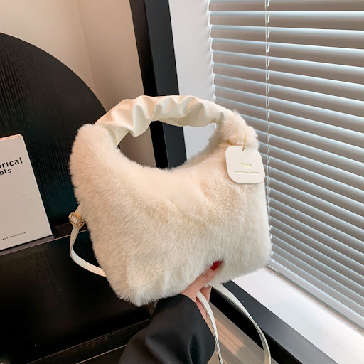 Title 5, Womens Plush Pleated Handbag Soft and spacious...