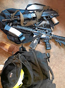 Some of the rifles and live ammunitions recovered.