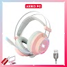 Tai Nghe Gaming Màu Hồng Wangming 9800S Pink Âm Thanh 7.1 Jack Usb Chính Hãng Sử Dụng Cho Máy Tính - Máy Tính Báo Hồng