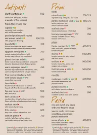 Favola - Le Meridien menu 2