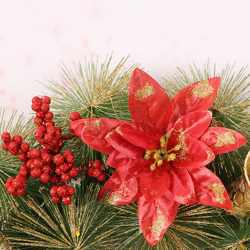 Title 5, Christmas Wreath Clover Natural Pine Decorative...