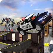 Police Robot Car Roof Stunts  Icon