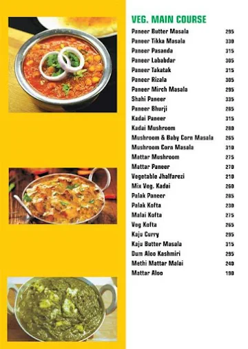 Sardarji Ka Dhaba Pure Veg menu 