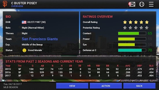 MLB Manager 2017 Screenshot