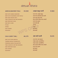 Deewan Khana menu 1