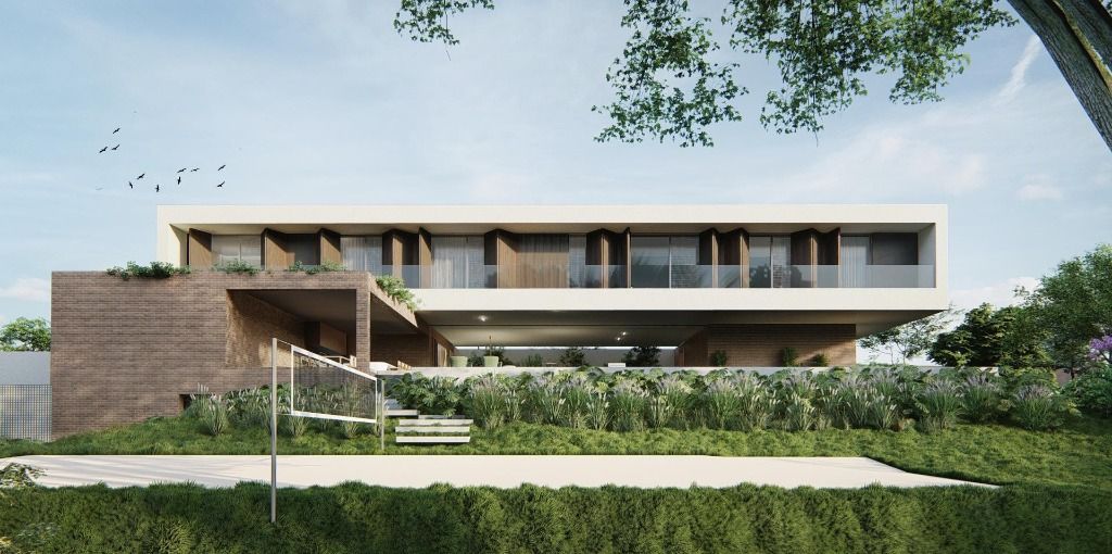 Projeto Gui Mattos Quinta da Baroneza, casa à venda, entrega Fev.23, vista para o verde, 1486 m², 6 suítes, área gourmet e piscina. Bragança Paulista