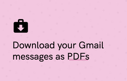 Save Gmail Emails as PDFs (secured by Duffel) small promo image