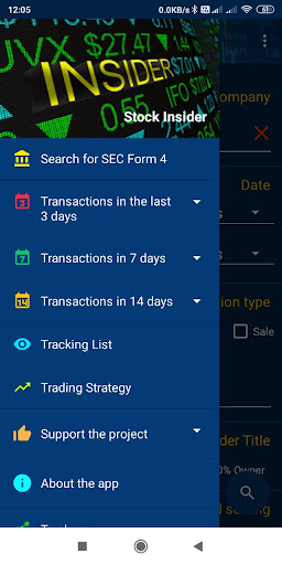 Screenshot Stock Insider