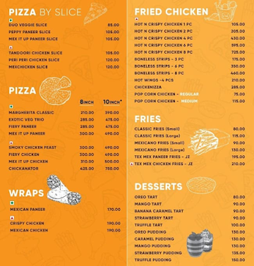 Jango'z Pizza menu 