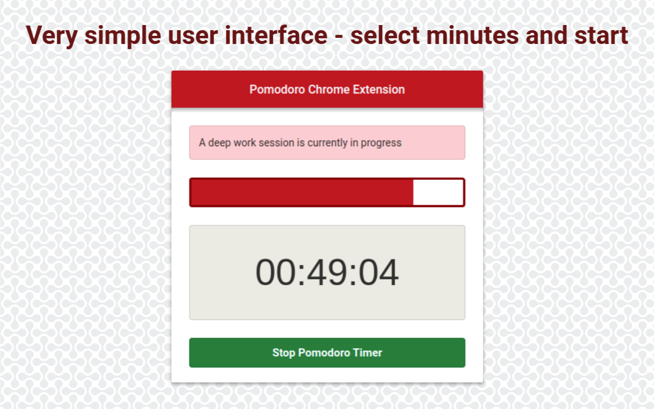 Pomodoro Chrome Extension Preview image 4