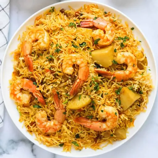 Prawns Biryani (Handi)