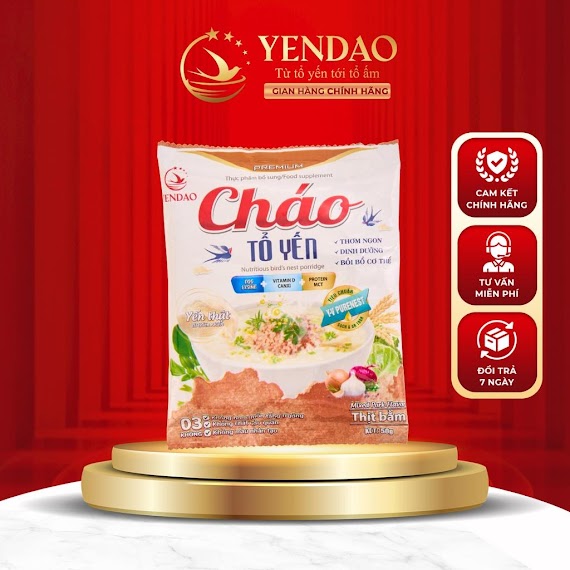 Cháo Tổ Yến Thịt Bằm Yến Đảo Giúp Hệ Tiêu Hoá Khoẻ Mạnh 50G/Gói