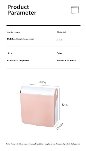 Title 16, Wall mounted plastic cosmetic storage box with ...