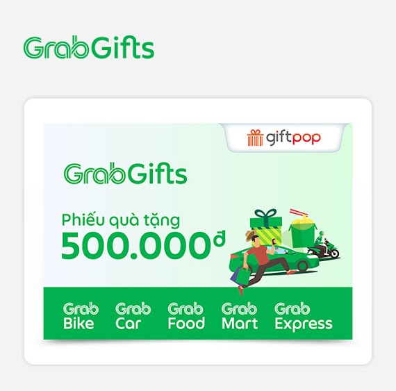 Phiếu Quà Tặng Grabgifts 500K