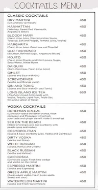 The Eighteen Fine Dine Lounge menu 3